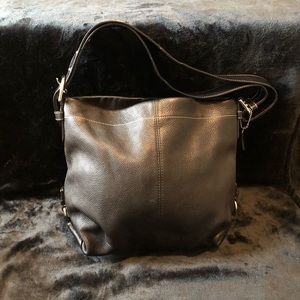Coach Pebble Leather Shoulder/Crossbody Hobo Bag